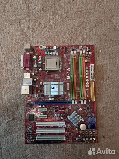 Материнская плата с процессором