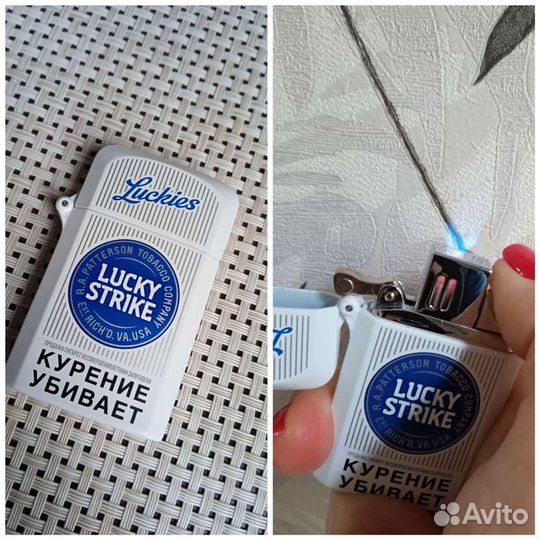 Lucky Strike турбо новая зажигалка Лаки Страйк
