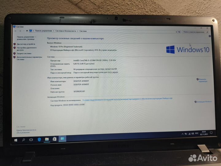 Ноутбук samsung