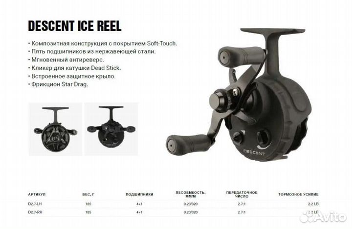 Катушка 13 Fishing для зимней рыбалки