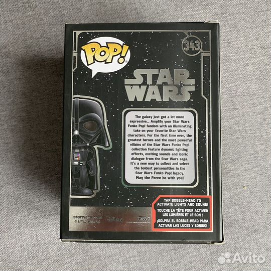 Funko Pop Dart Vader 343 Light & Sound (Новый)