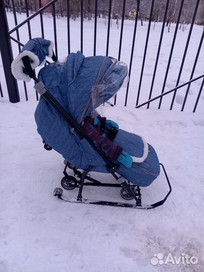 Детские санки коляска