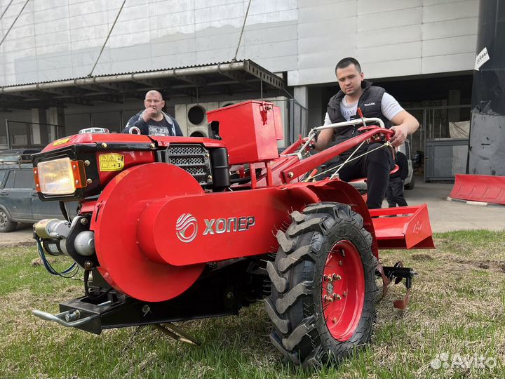 Мотоблок дизельный Хопер 15Е (15лс)