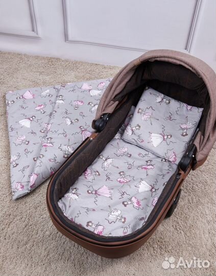 Комплект для коляски подушка матрас одеяло