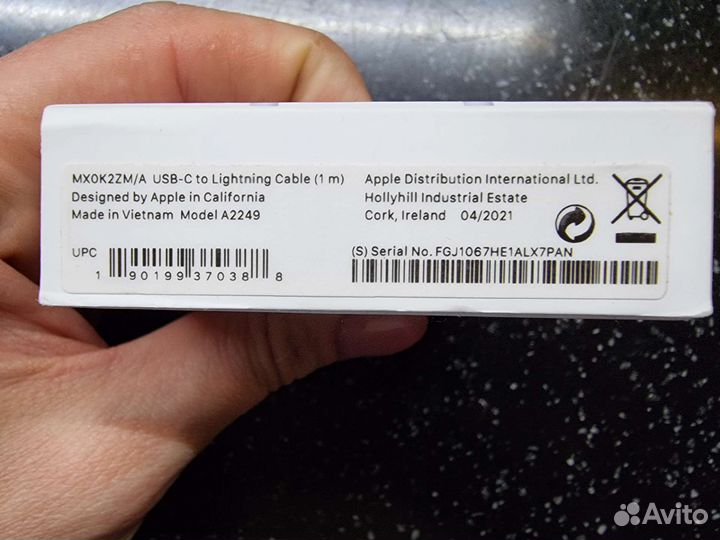 Apple USB-C to lightning Cable 1m