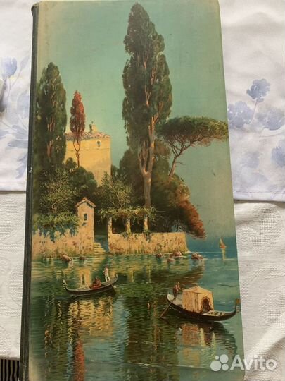 Антикварный фотоальбом с открытками