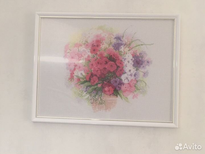 Набор для вышивания крестиком, остатки