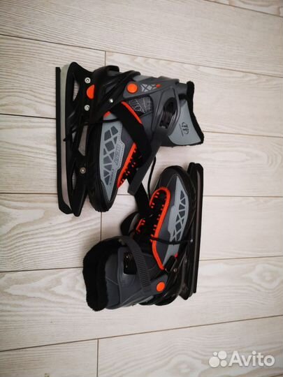 Коньки раздвижные мужские детские 37-40 утеплённые