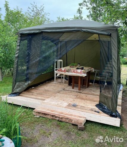 Шатер тент усиленный каркас (кухня, беседка)