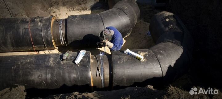 Строительство, Ремонт теплотрассы. Тепловые Сети