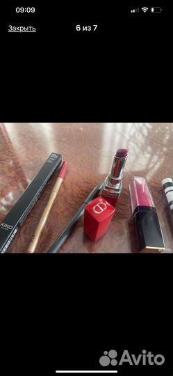 Косметика мак, dior. Блекс доя губ. Помада