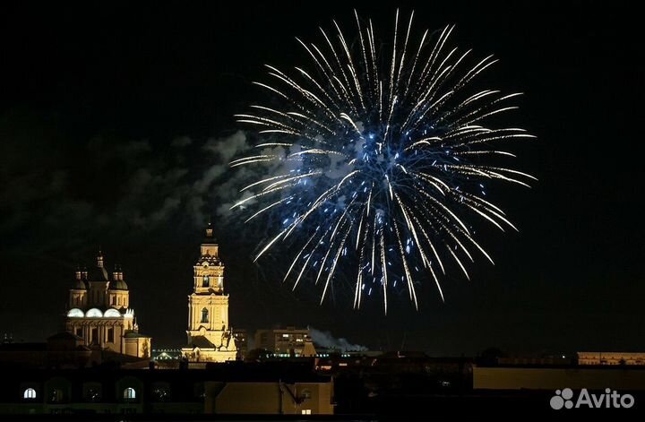 Салют на день рождения фейерверк