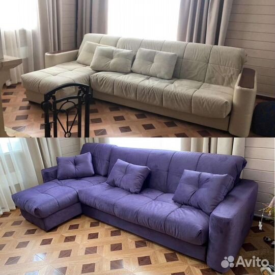 Перетяжка и ремонт мягкой мебели