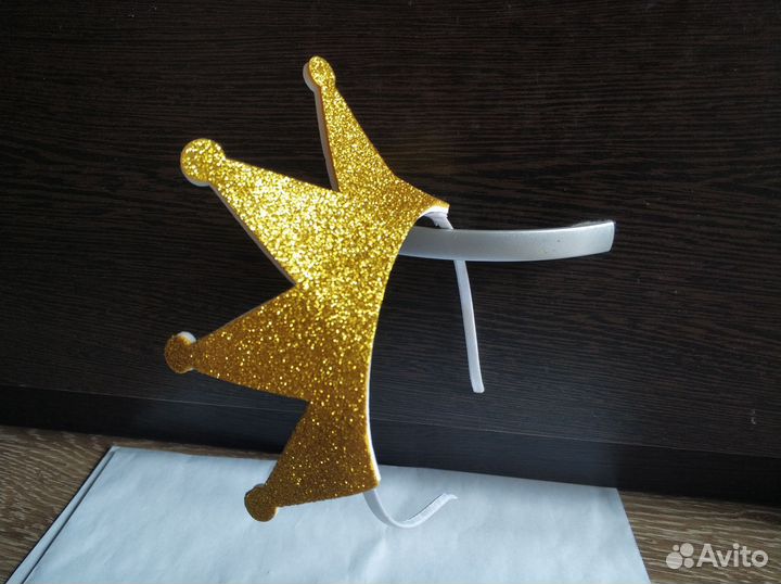 Ободок корона из поролона