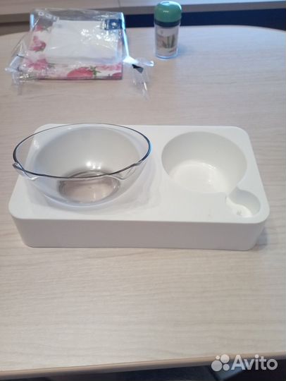 Миска для животных, коврик, наполнитель древесный