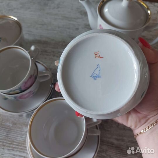 Чайный сервиз дулево розы