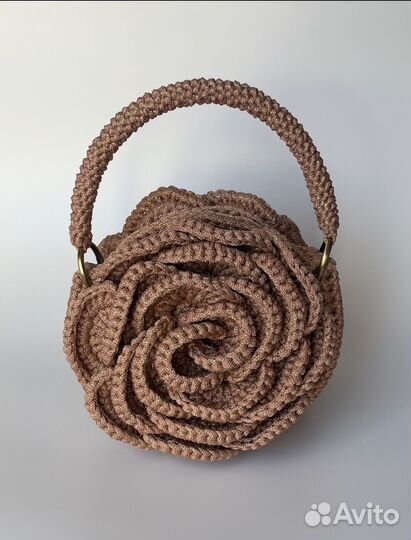 Вязаная сумка ручной работы