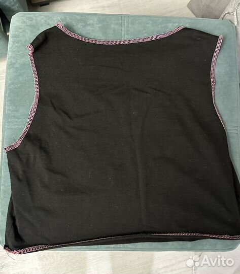 Топ черный с сердцем shein