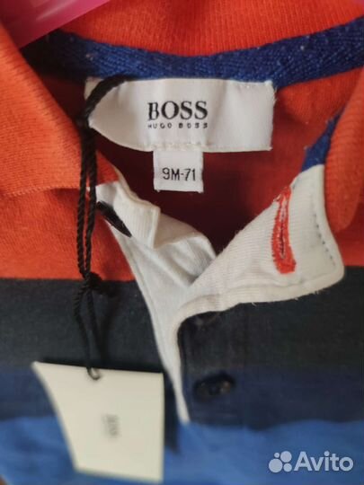 Поло с длинным рукавом Hugo boss оригинал