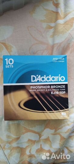Струны EJ16, EJ17 Daddario