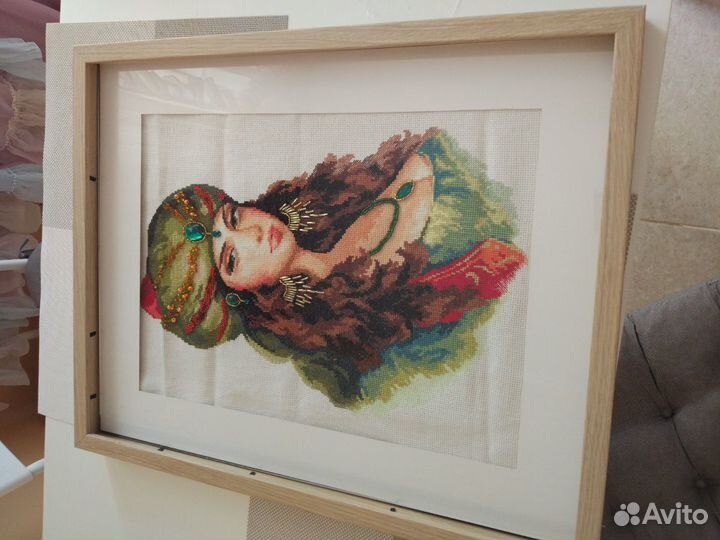 Картина вышивка