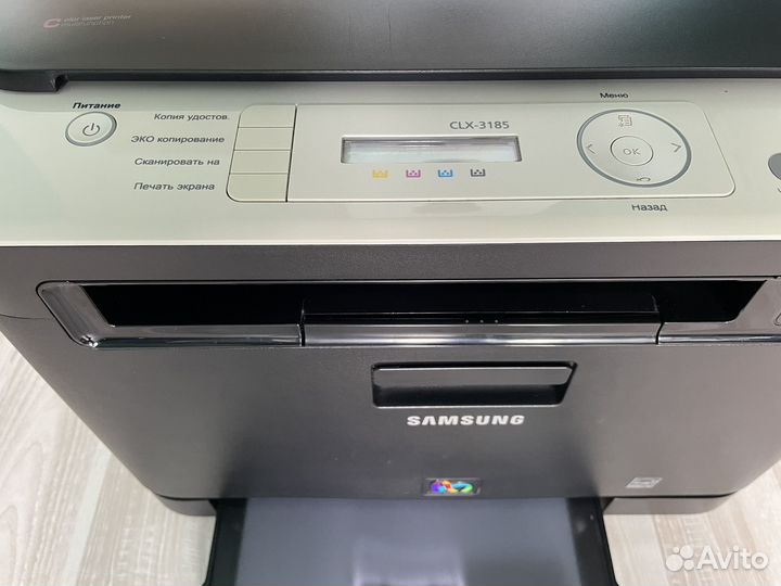 Мфу лазерный цветной Samsung CLX-3185 с доп карт