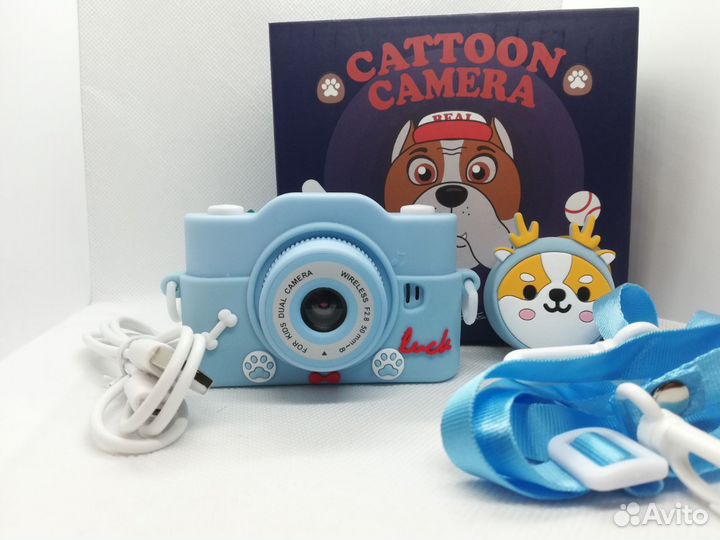 Детский фотоаппарат 2 камеры и игры