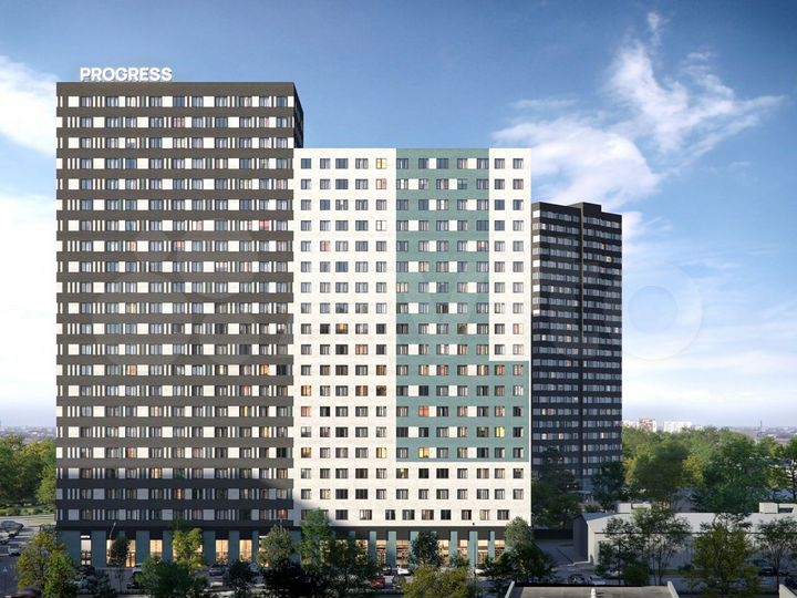 2-к. квартира, 49,4 м², 3/22 эт.