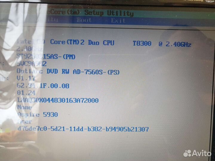 Intel Core 2 Duo Mobile T8300