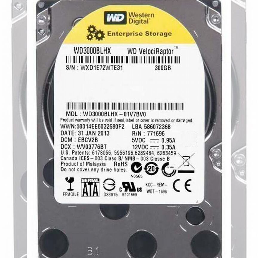 [WD3000BLHX] Жесткий Диск Western Digital 300gb Sata Wd3000blhx