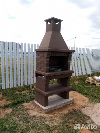 Мангальный комплекс из кирпича Барбекю
