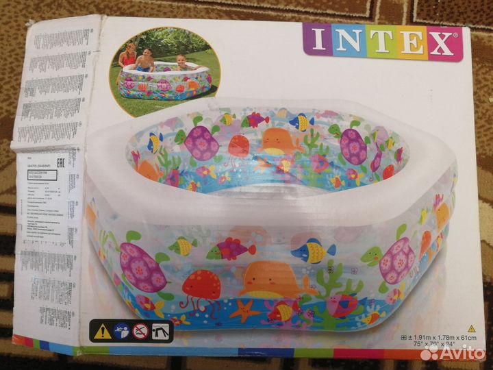 Надувной бассейн intex 56493