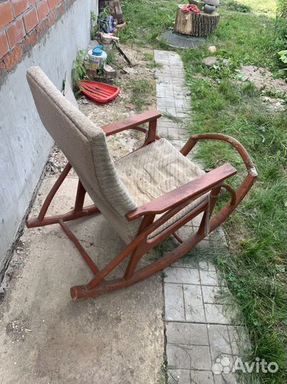 Кресло качалка старинное
