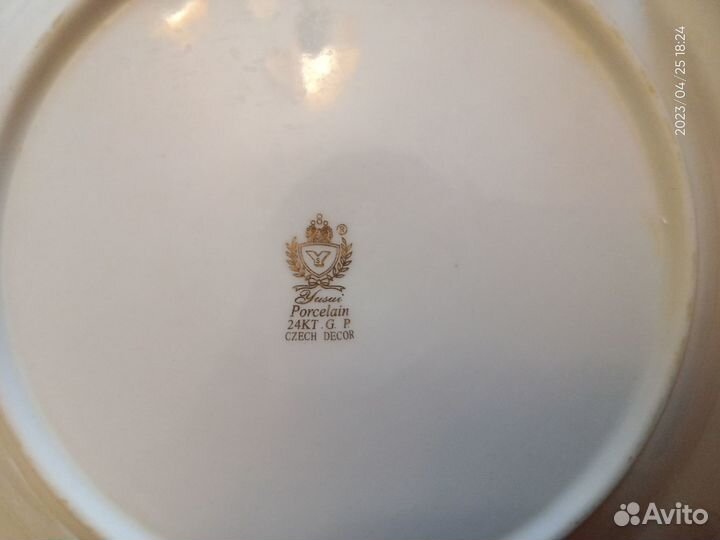 Чайный сервиз Yusui porcelain 24 kt.g.p czech deco