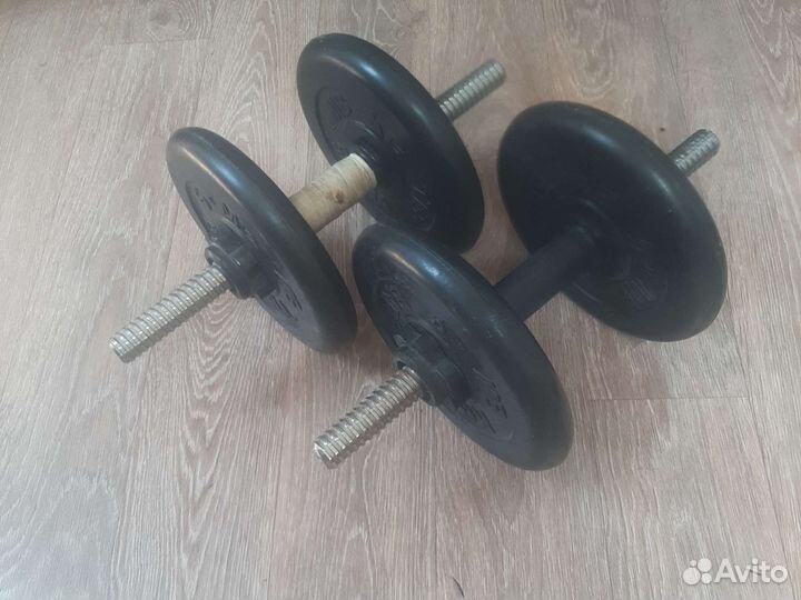 Гантели разборные обрезиненные