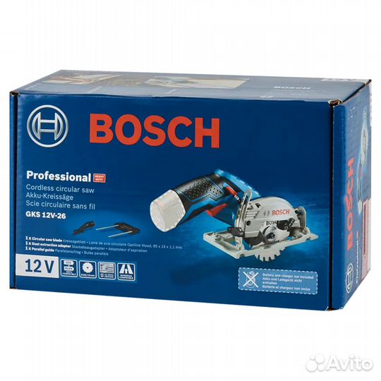 Аккумуляторная пила Bosch GKS 12V-26 (без АКБ и з