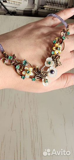 Серебряное ожерелье