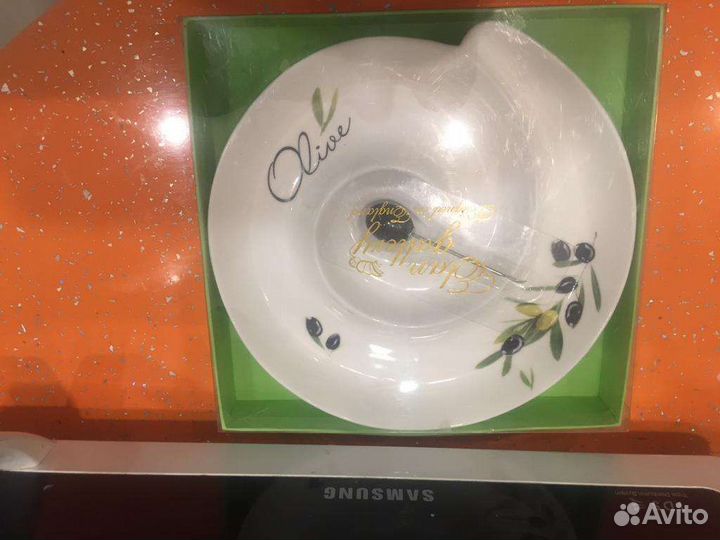 Тарелка для оливок, черри