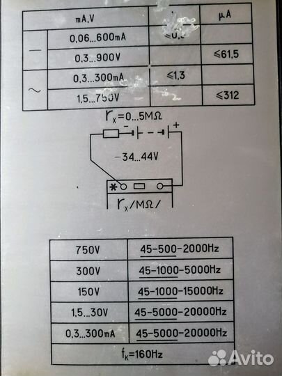 Мультиметр Ц4341