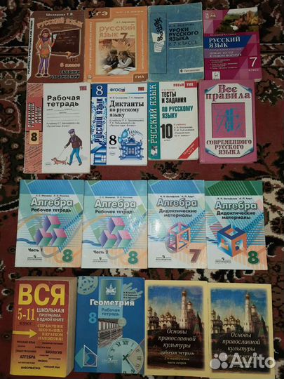 Рабочие тетради,учебники. Русский,математика,основ