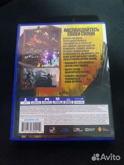 Infamous second Son диск ps4 Второй сын ps4