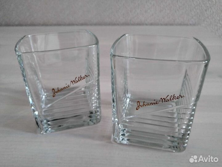 Новые 2 стакана коктейлей,коньяка Johnnie Walker