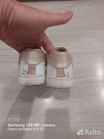 Туфли кожаные для девочки Minimen 35 р-р