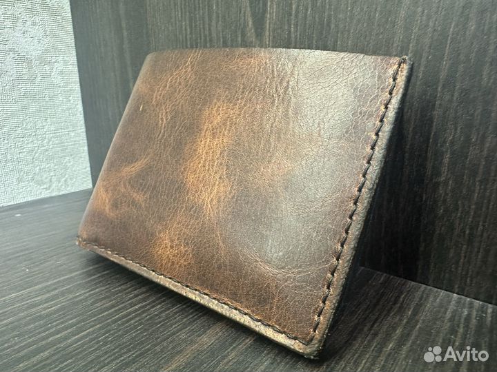 Кошелёк из натуральной кожи ручной работы