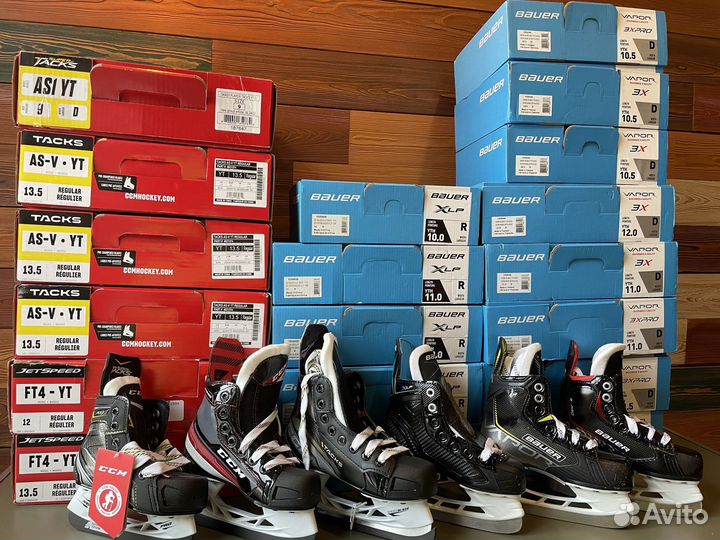 Детские хоккейные Коньки CCM и Bauer Yth