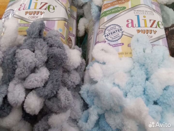 Пряжа Alize puffy color