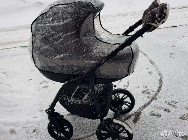 Коляска 2 в 1 Indigo мод. Indigo экокожа+текстиль