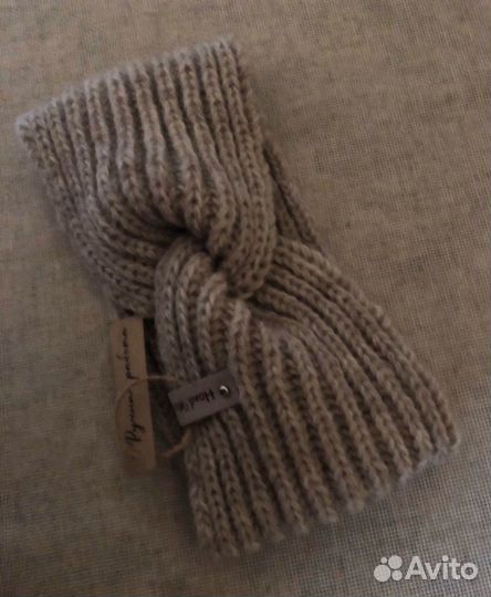 Повязка на голову вязаная