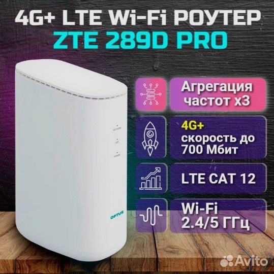 Роутер 4G zte mf289D cat.12