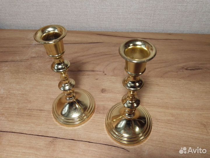 Подсвечник латунь